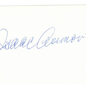 Science Fiction Author Isaac Asimov Signed Card