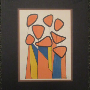 1972 Alexander Calder Pencil Signed Lithograph, "Squash Blossoms"
