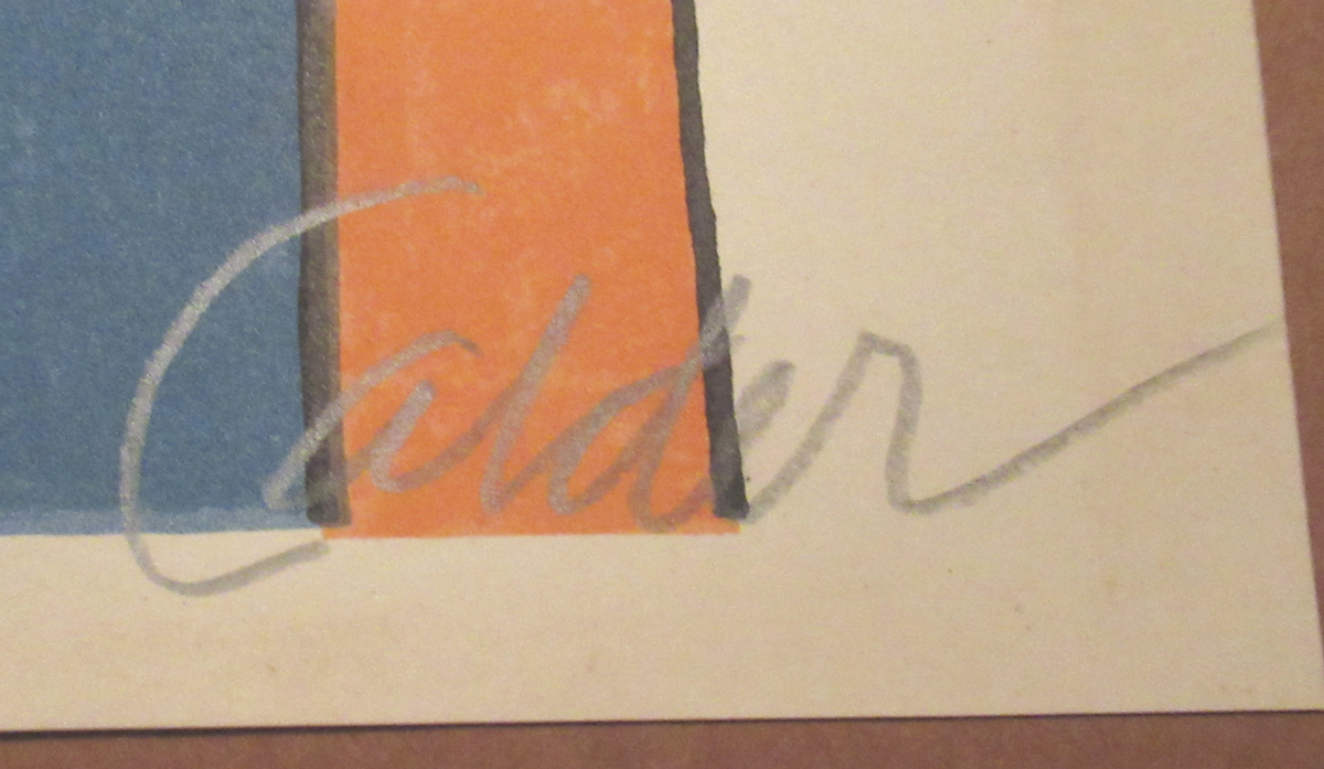 1972 Alexander Calder Pencil Signed Lithograph, "Squash Blossoms" - Image 3