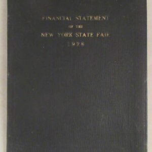 Financial Statement of the New York State Fair for the Year 1926