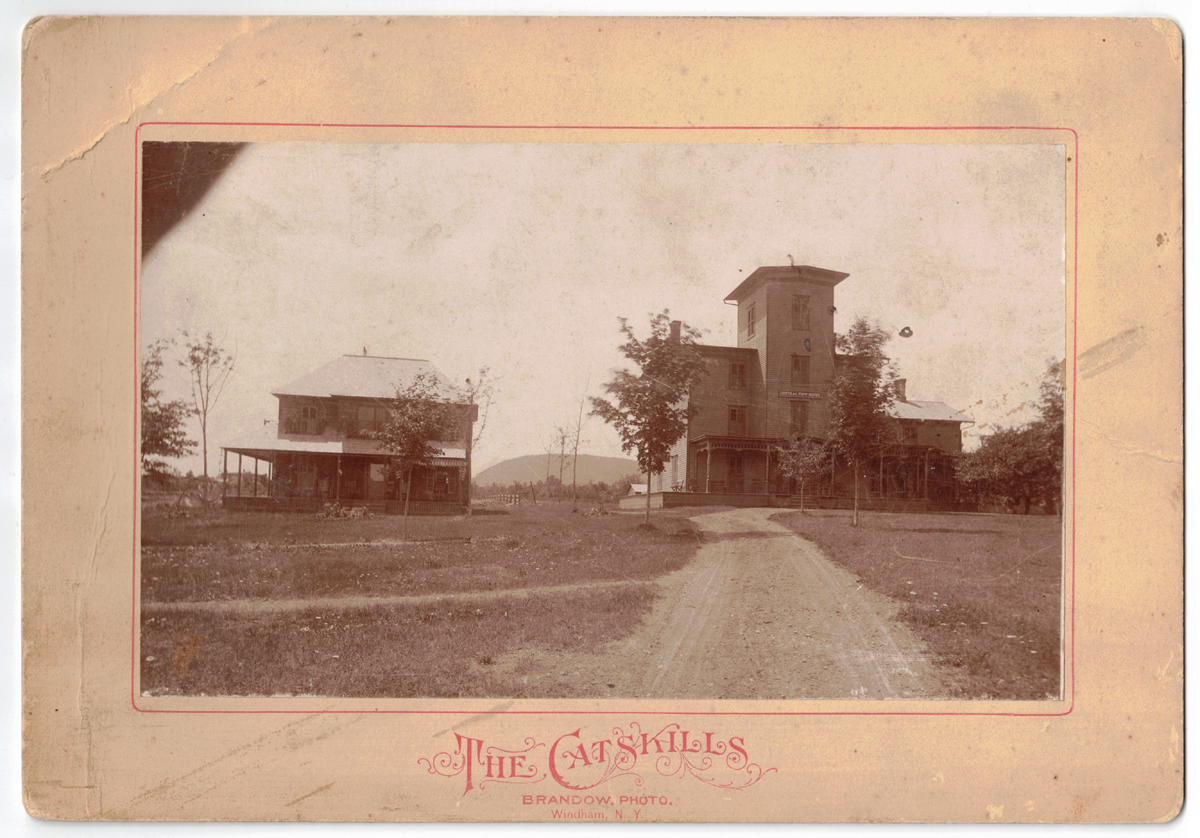 Late 19th c. Central View House, Catskills, Brandow Photograph