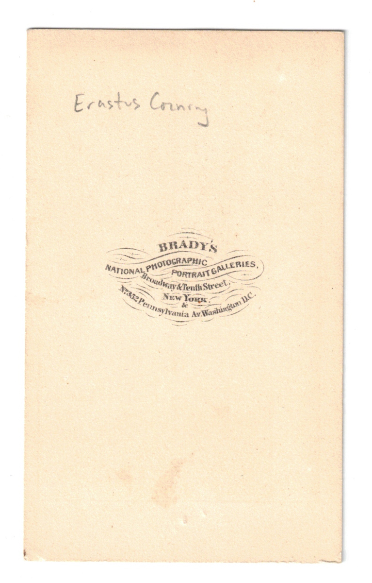 1860's American Politician and Industrialist Erastus Corning CDV Photograph - Image 2