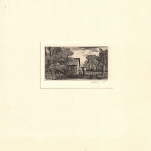 1946 Thomas W. Nason Copper Engraving "The Hay Barn"