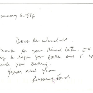 1996 Pulitzer Prize Novelist Richard Ford Autograph Letter Signed