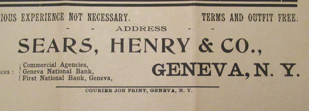Geneva, NY Broadside, Nursery Products Salesmen Wanted - Image 2