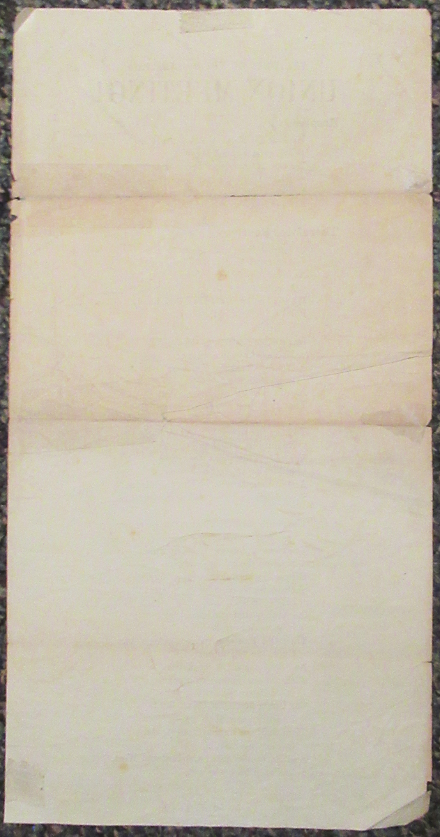 Early 1860's Civil War Union Broadside Poem - Image 4