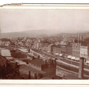 c. 1900 Whitehall, NY Canal Street Cabinet Photograph