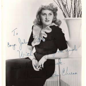 American Lyric Soprano Vivian Della Chiesa Signed Photograph