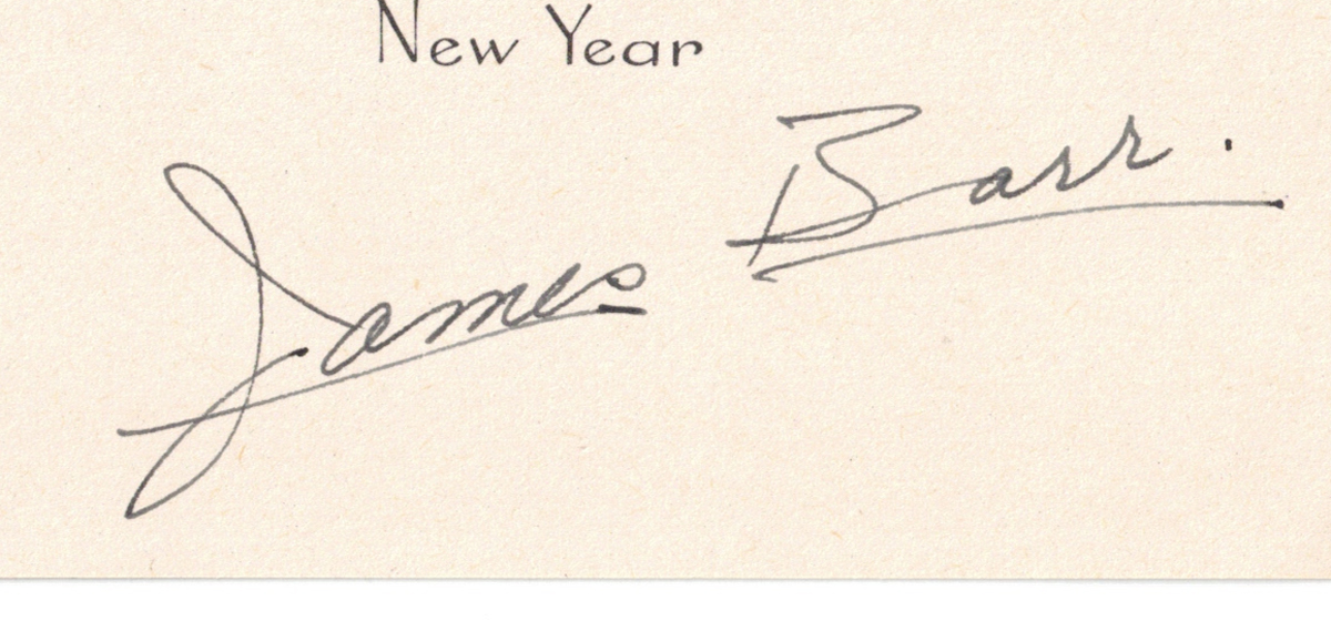 1951 Gay Activist James (Barr) Fugate Autograph Note Signed - Image 2