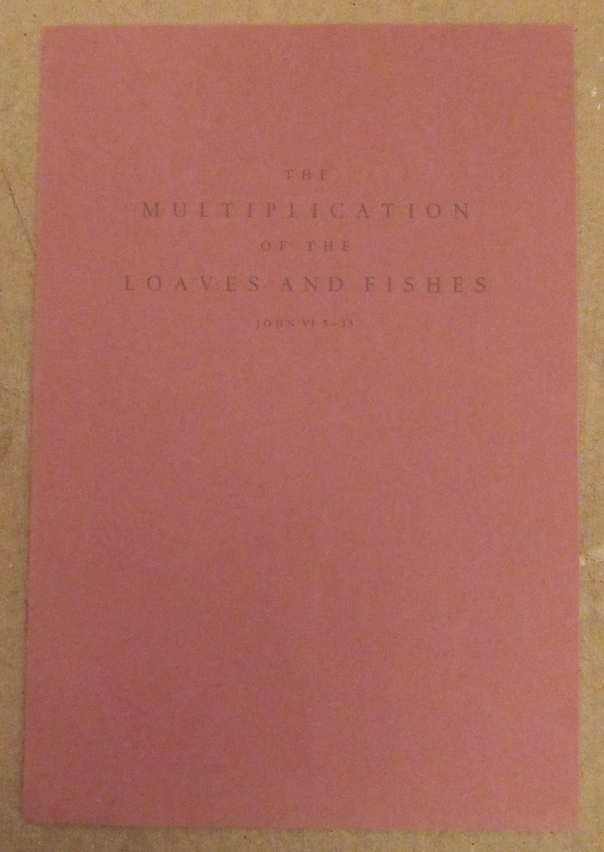 1961 Letterpress "Multiplication of Loaves and Fishes", Stanbrook Abbey Press - Image 3