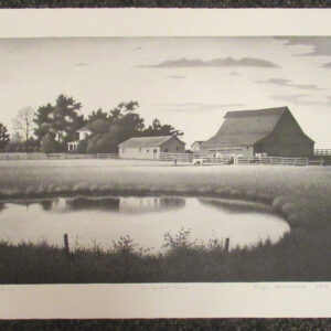 1994 Roger Medearis Signed Lithograph "Spring-Fed Pond"