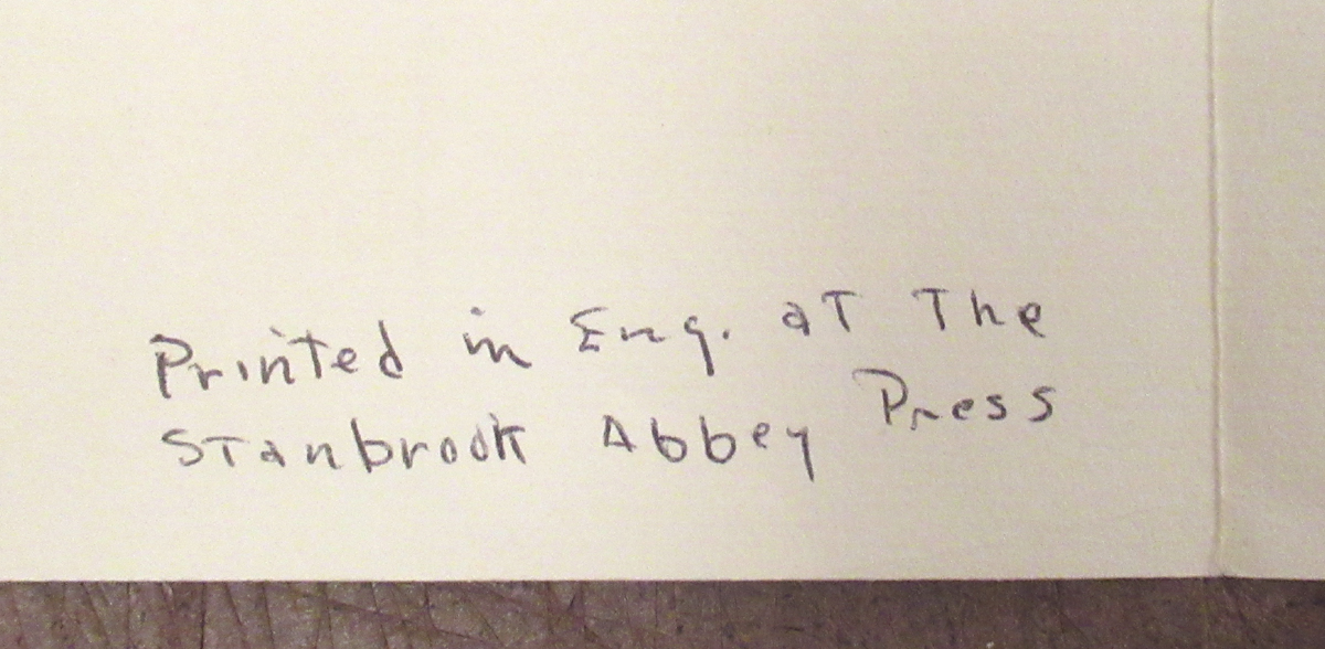 Limited Edition Psalm 102 Printed by Stanbrook Abbey Press - Image 6