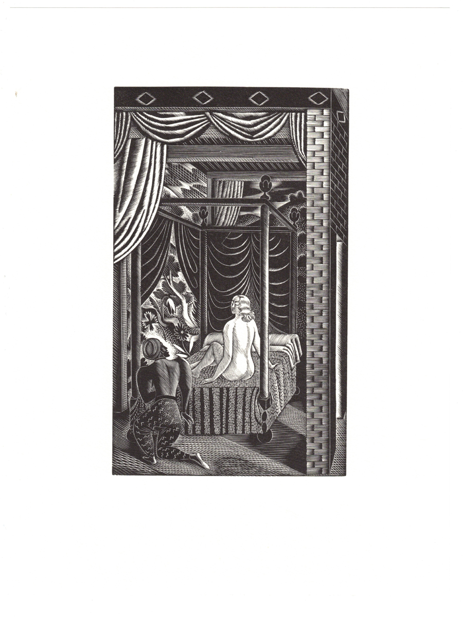 Four Wood Engravings by Eric Ravilious, Famous Tragedy of the Rich Jew of Malta - Image 4
