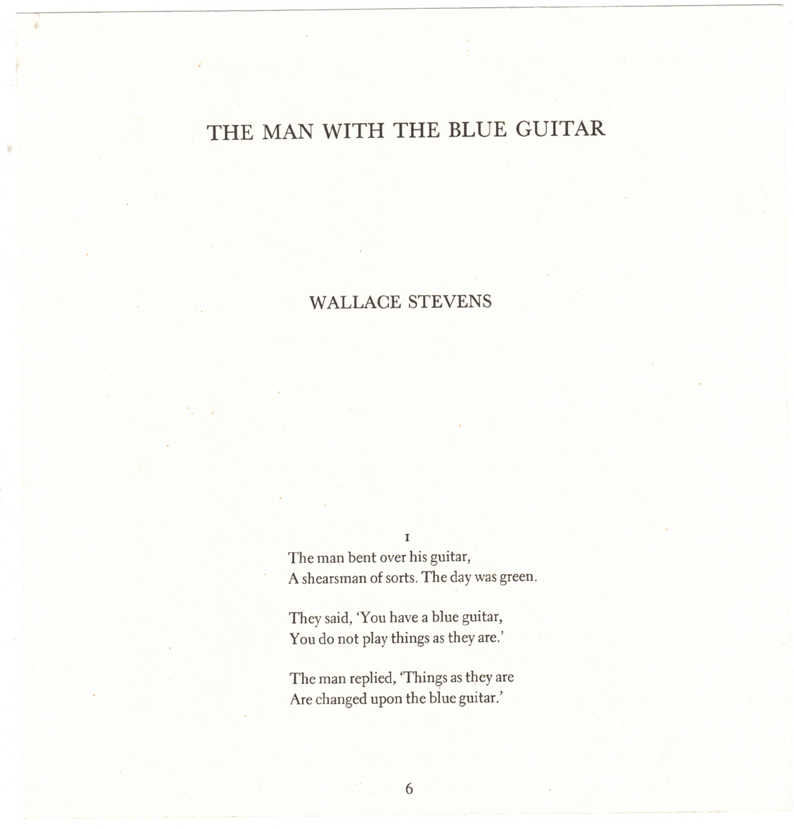 David Hockney Signed "The Blue Guitar" Print and Wallace Stevens Poem - Image 3