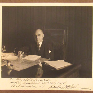 New York Governor Herbert Lehman Signed Photograph