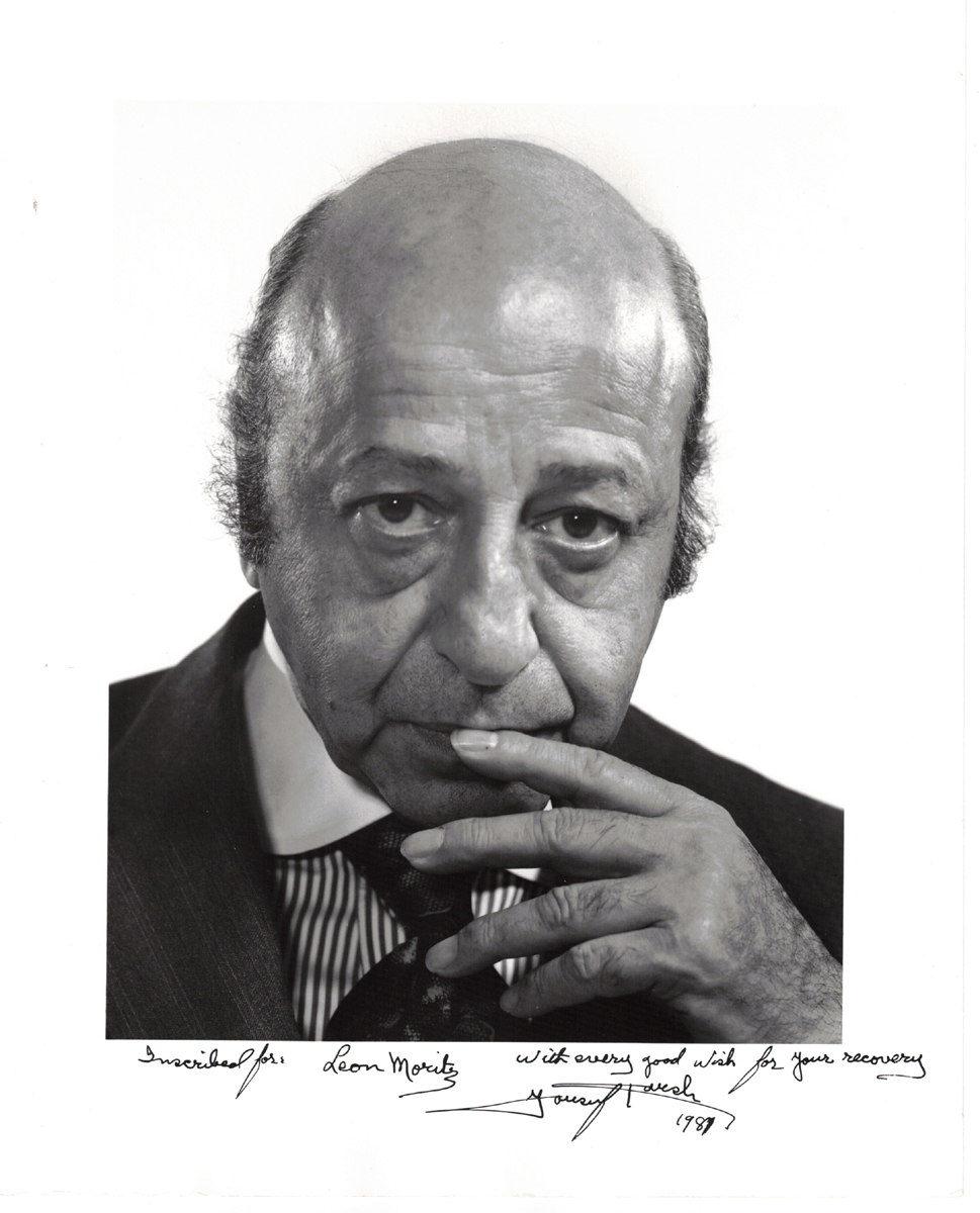 1987 Yousuf Karsh Signed Self-Portrait Photograph